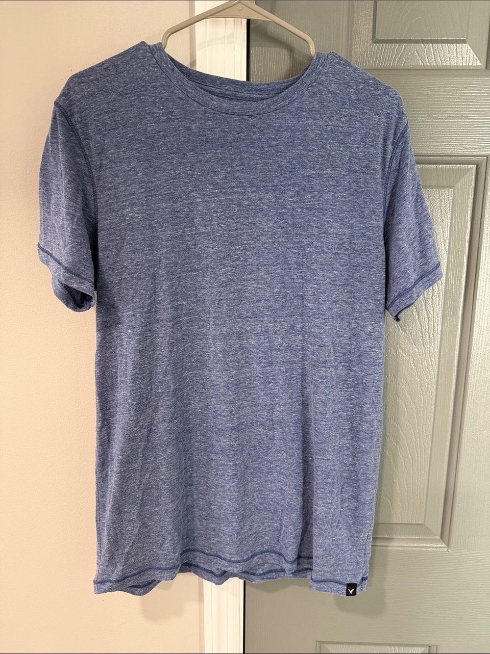 Men's American Eagle Heather Blue Short Sleeve Crew Tee